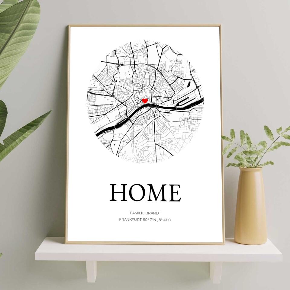 Home - Personalisiertes Poster