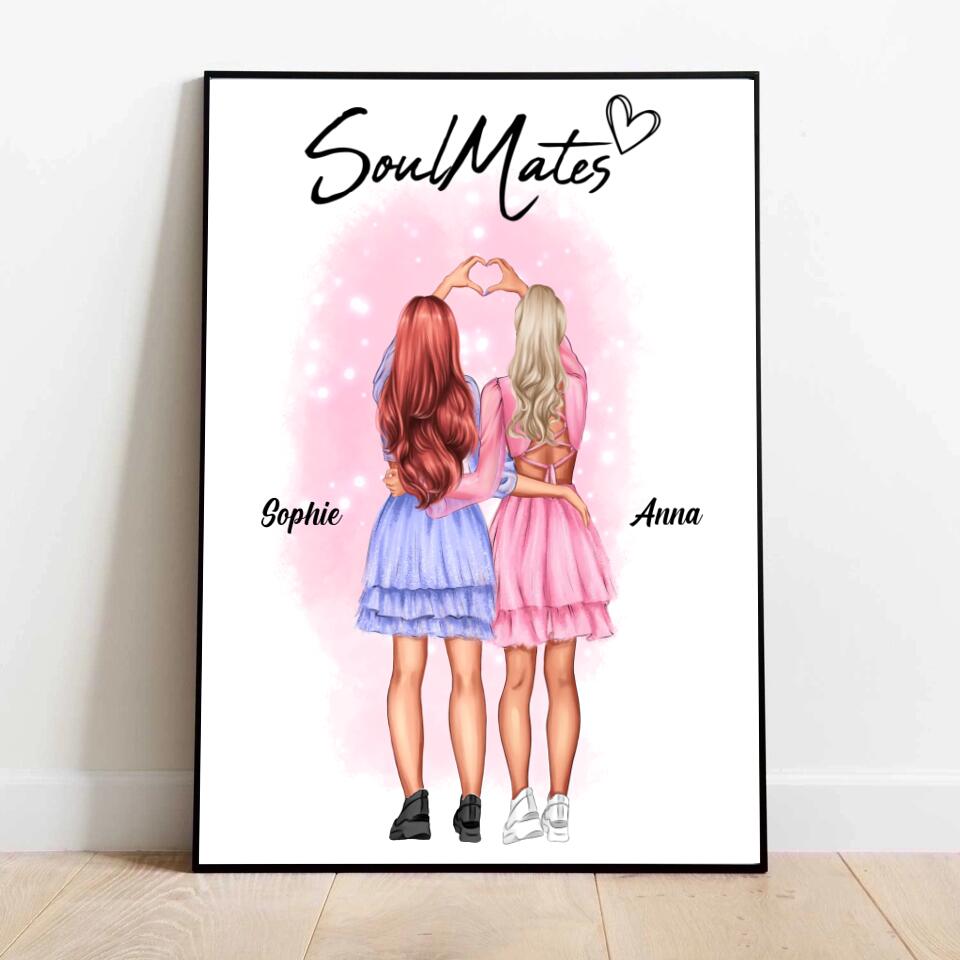 Soul Mates - Personalisiertes Poster