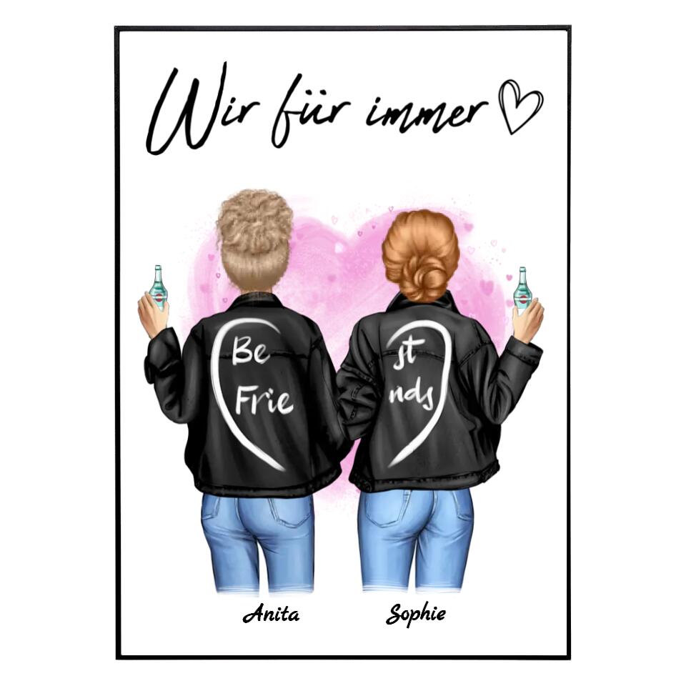 Best Friends - Personalisiertes Poster