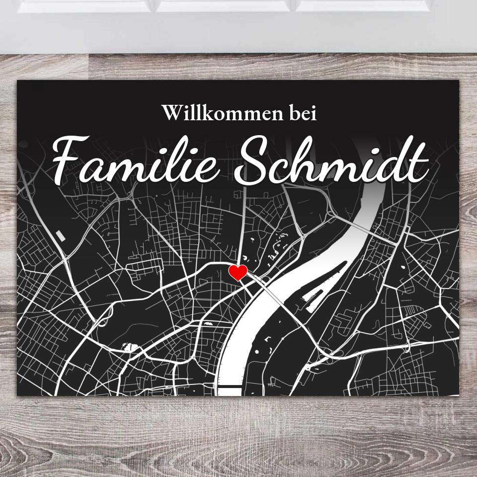 Familienname - Personalisierte Fußmatte