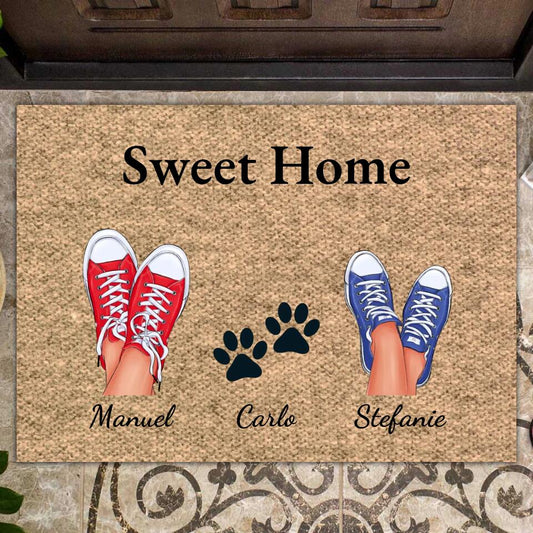 Sweet Home - Personalisierte Fußmatte