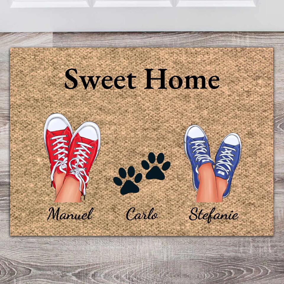 Sweet Home - Personalisierte Fußmatte