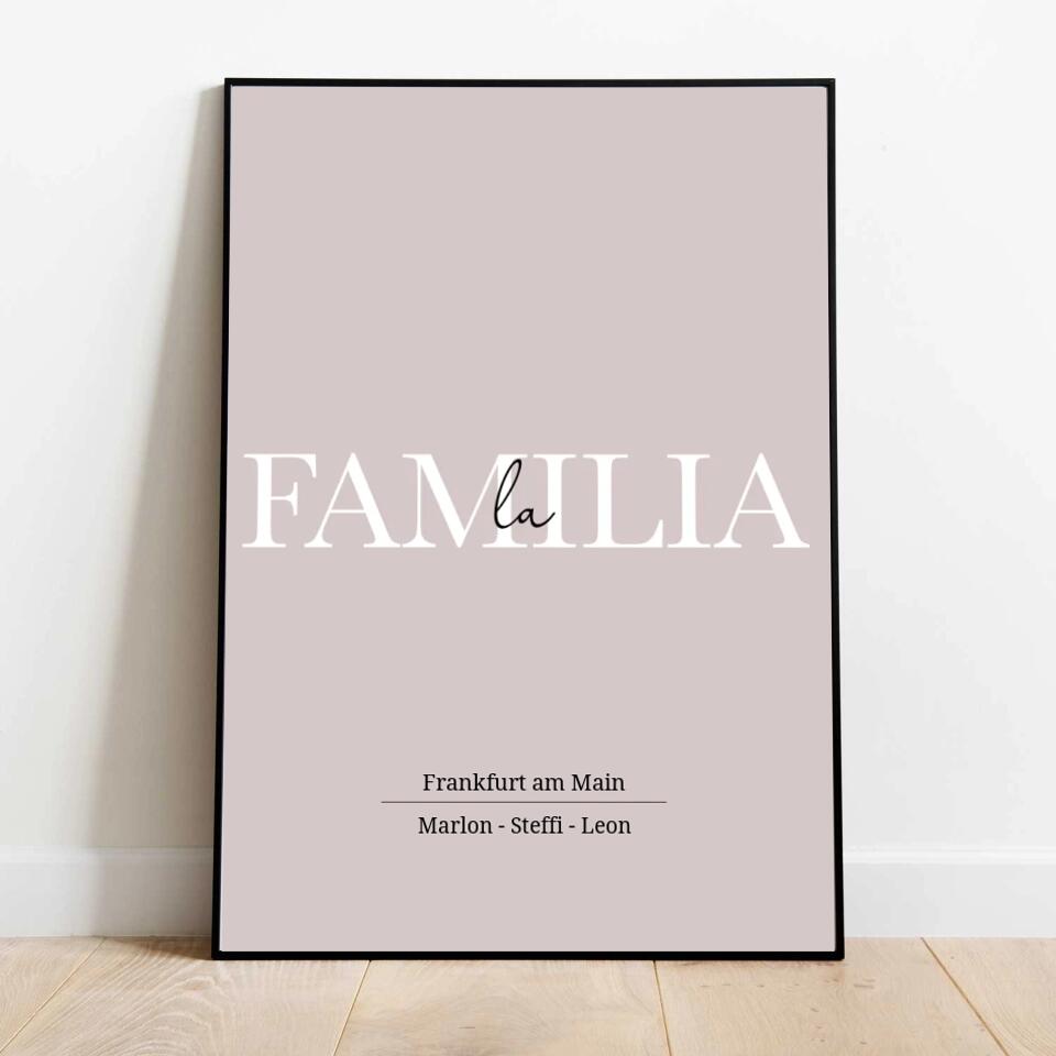 La Familia - Personalisiertes Poster