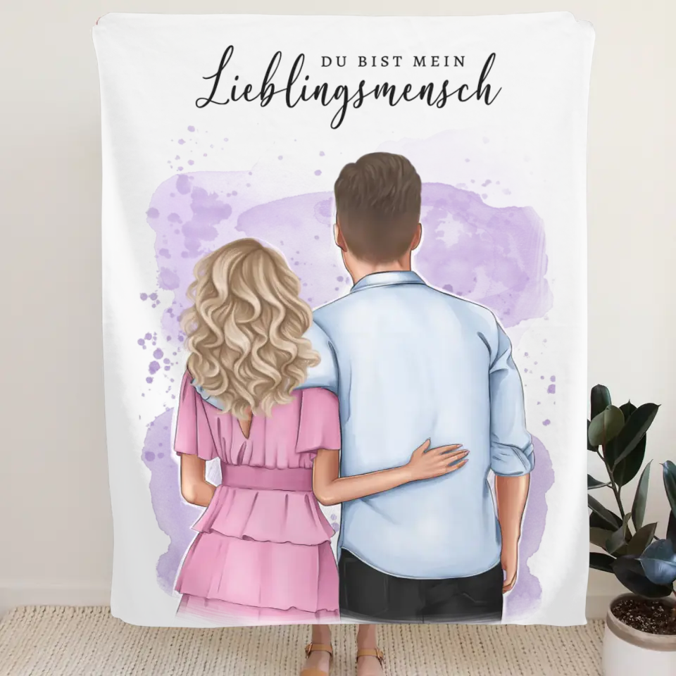 Lieblingsmensch - Personalisierte Decke