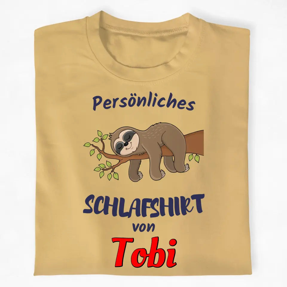 Schlafshirt - Personalisiertes T-Shirt