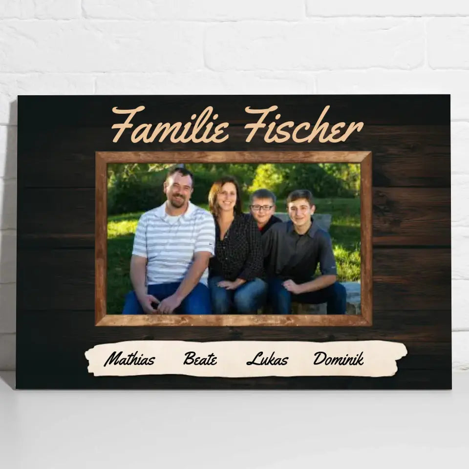 Familienportrait - Personalisierte Leinwand