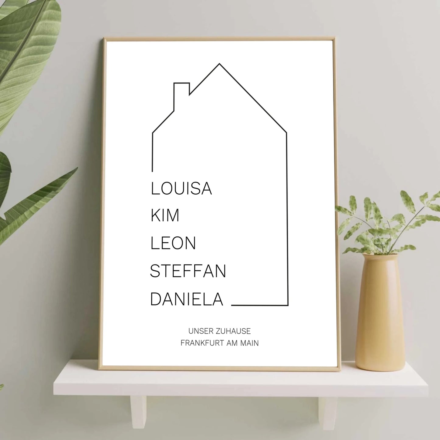 Haus Namen - Personalisiertes Poster