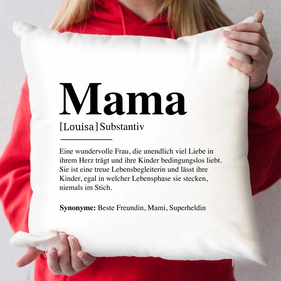 Mama Definition - Personalisiertes Kissen