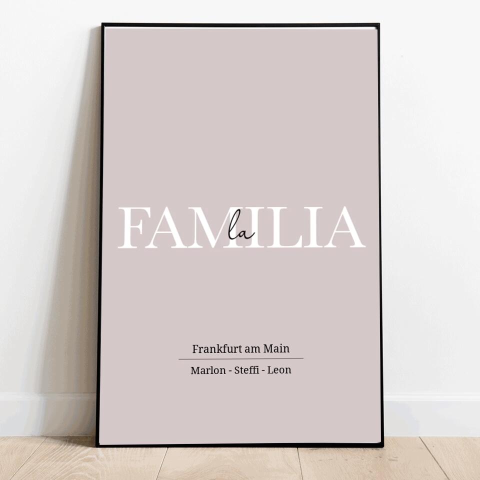 La Familia - Personalisiertes Poster