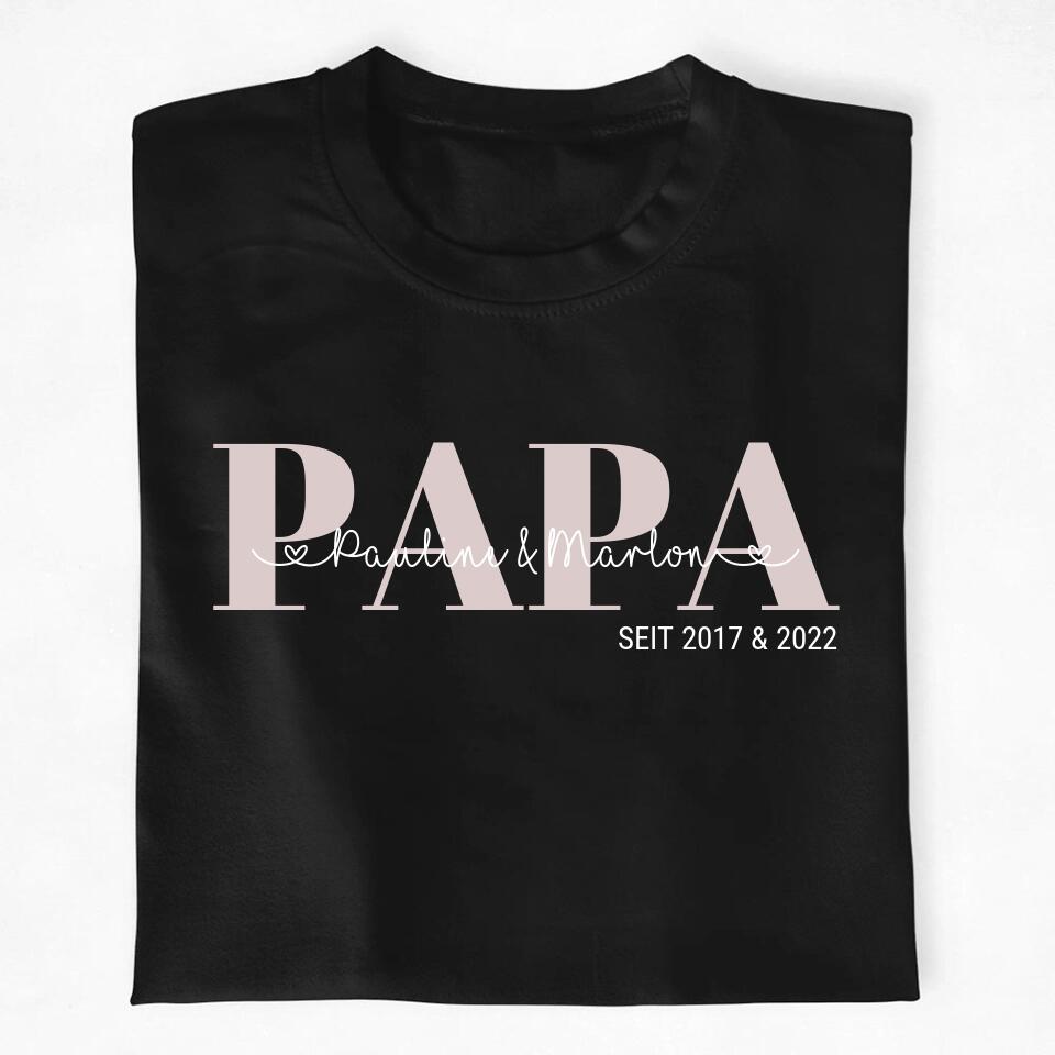 Papa - Personalisiertes T-Shirt