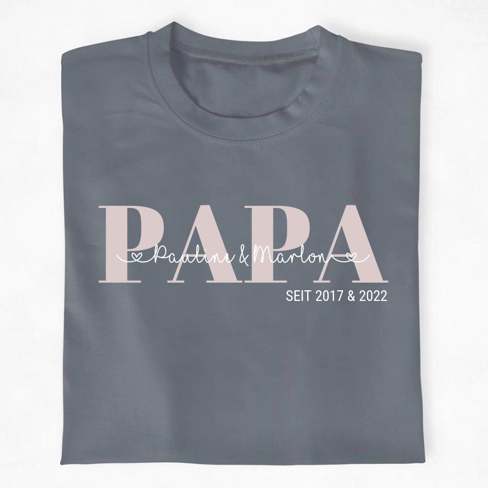 Papa - Personalisiertes T-Shirt