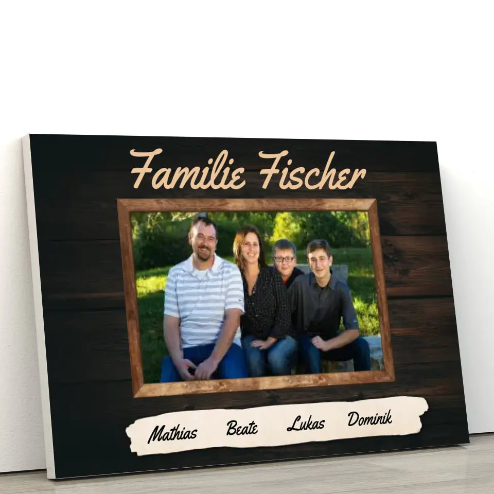 Familienportrait - Personalisierte Leinwand
