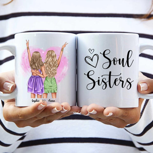 Soul Sisters - Personalisierte Tasse