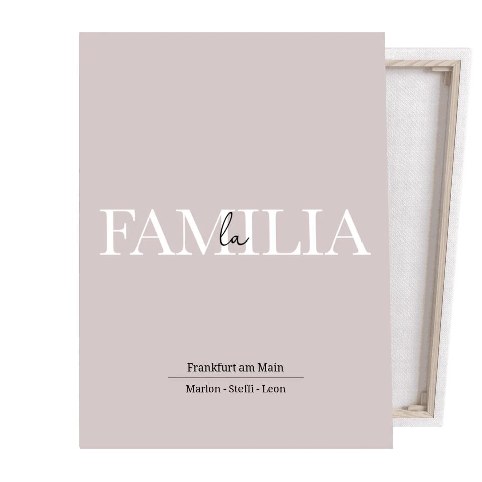 La Familia - Personalisierte Leinwand