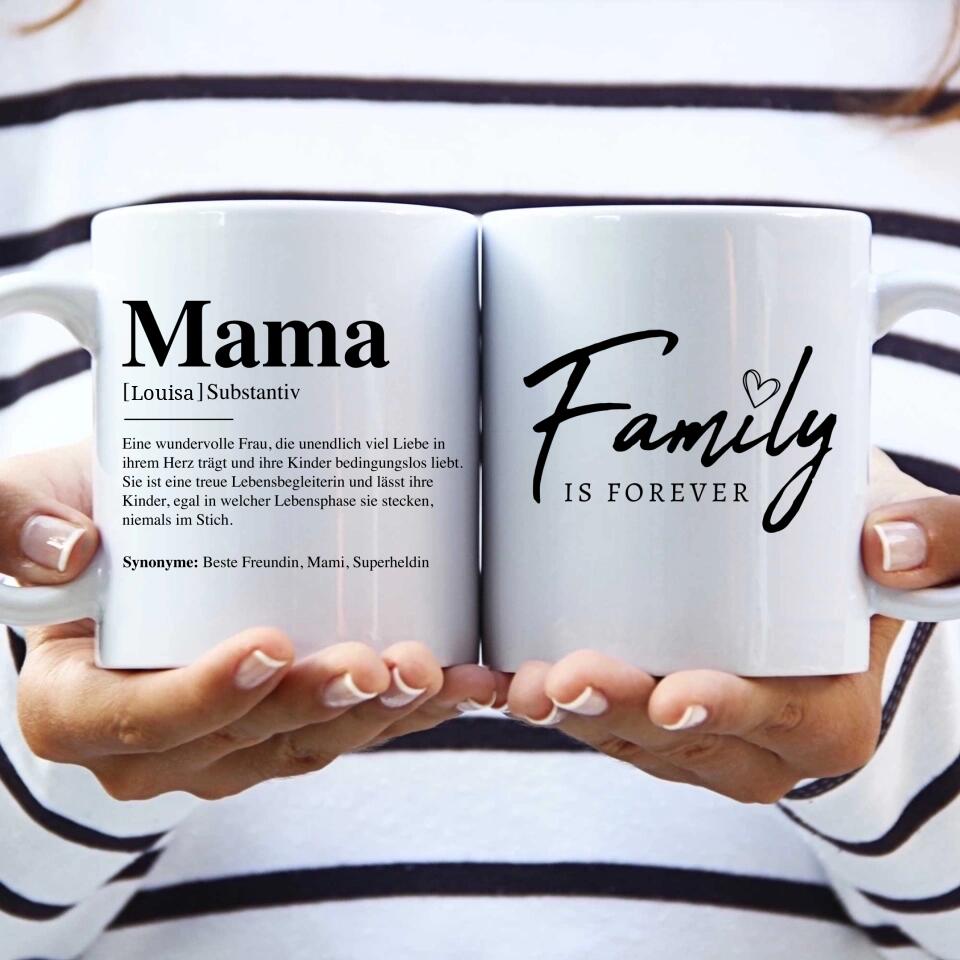 Mama Definition - Personalisierte Tasse
