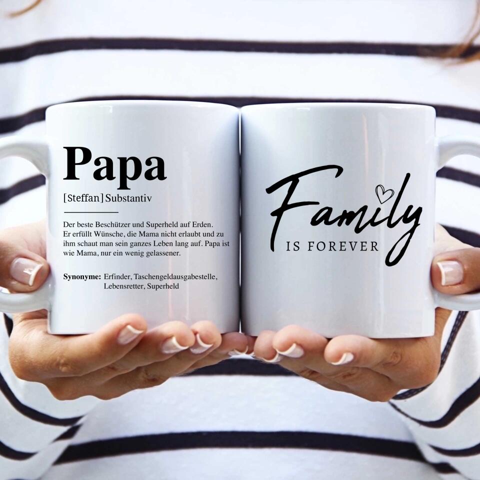 Papa Definition - Personalisierte Tasse